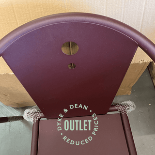 ADICO LIBELO PURPLE OUTDOOR STACKING CHAIR OUTLET - DYKE & DEAN