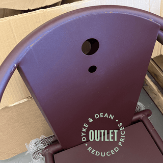 ADICO LIBELO PURPLE OUTDOOR STACKING CHAIR OUTLET - DYKE & DEAN