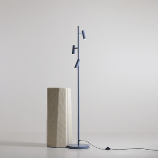 ADJUSTABLE FLOOR SPOTLIGHT BLUE - DYKE & DEAN