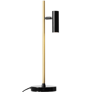 ADJUSTABLE TABLE SPOT LIGHT BLACK & BRASS - DYKE & DEAN