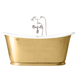 ANTICA ENAMEL CAST IRON BATHTUB BRASS - DYKE & DEAN