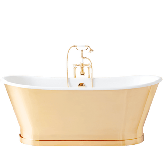 ANTICA ENAMEL CAST IRON BATHTUB COPPER/ SILVER/ GOLD FOIL - DYKE & DEAN