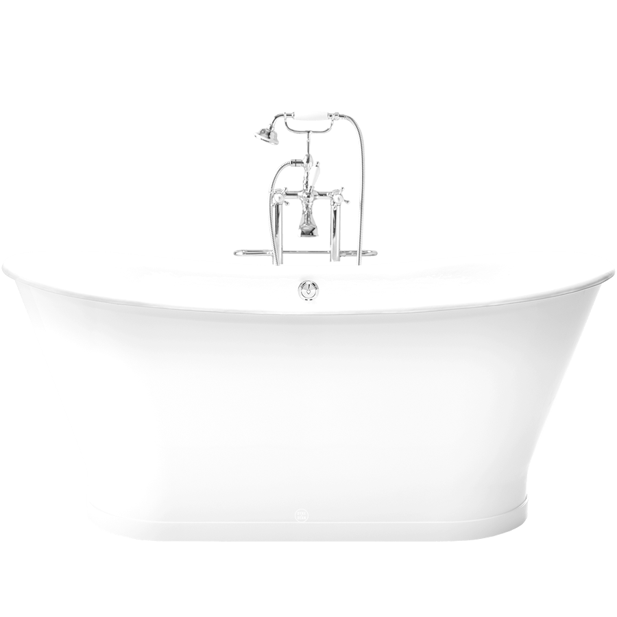 ANTICA ENAMEL CAST IRON BATHTUB WHITE - DYKE & DEAN