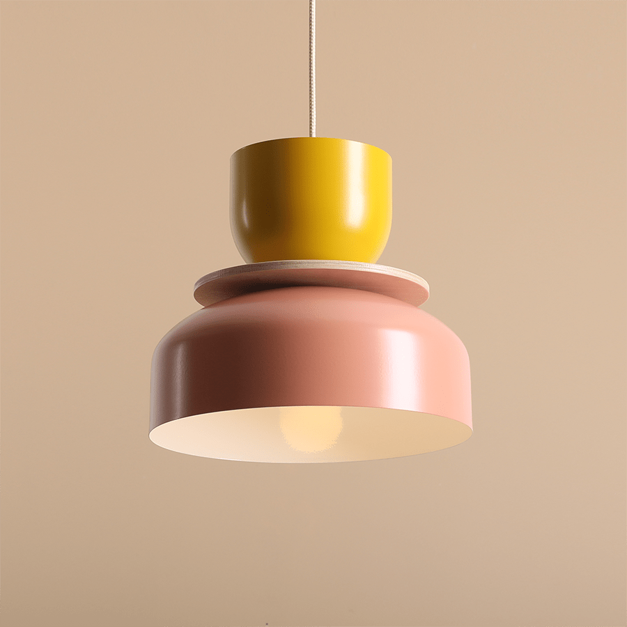 ARTERA PENDANT DISC LIGHT CORAL MUSTARD - DYKE & DEAN