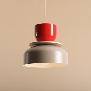 ARTERA PENDANT DISC LIGHT RED BEIGE - DYKE & DEAN