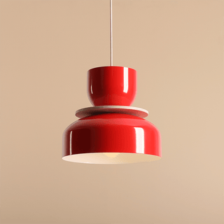 ARTERA PENDANT DISC LIGHT RED - DYKE & DEAN