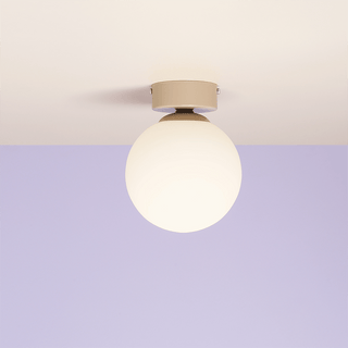 BALL GLOBE OPAL WALL CEILING LIGHT BEIGE - DYKE & DEAN