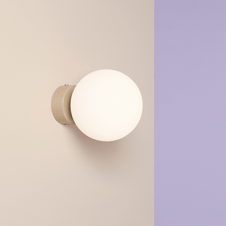 BALL GLOBE OPAL WALL CEILING LIGHT BEIGE - DYKE & DEAN