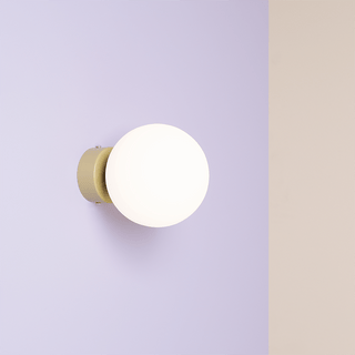 BALL GLOBE OPAL WALL CEILING LIGHT KHAKI - DYKE & DEAN