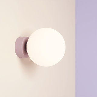 BALL GLOBE OPAL WALL CEILING LIGHT LILAC - DYKE & DEAN