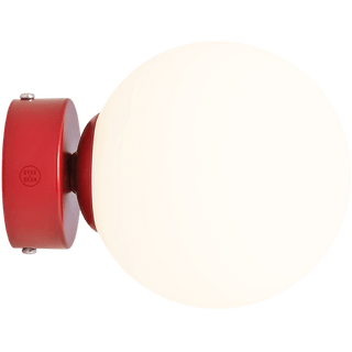 BALL GLOBE OPAL WALL CEILING LIGHT RED WINE - DYKE & DEAN