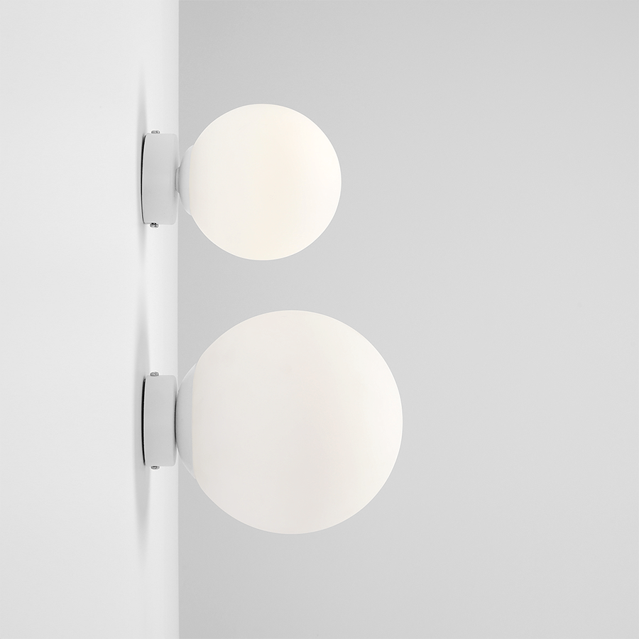 BALL GLOBE OPAL WALL CEILING LIGHT WHITE XL - DYKE & DEAN