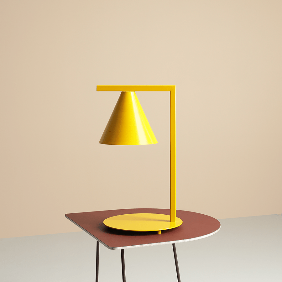 BATON CONE TABLE LIGHT YELLOW - DYKE & DEAN