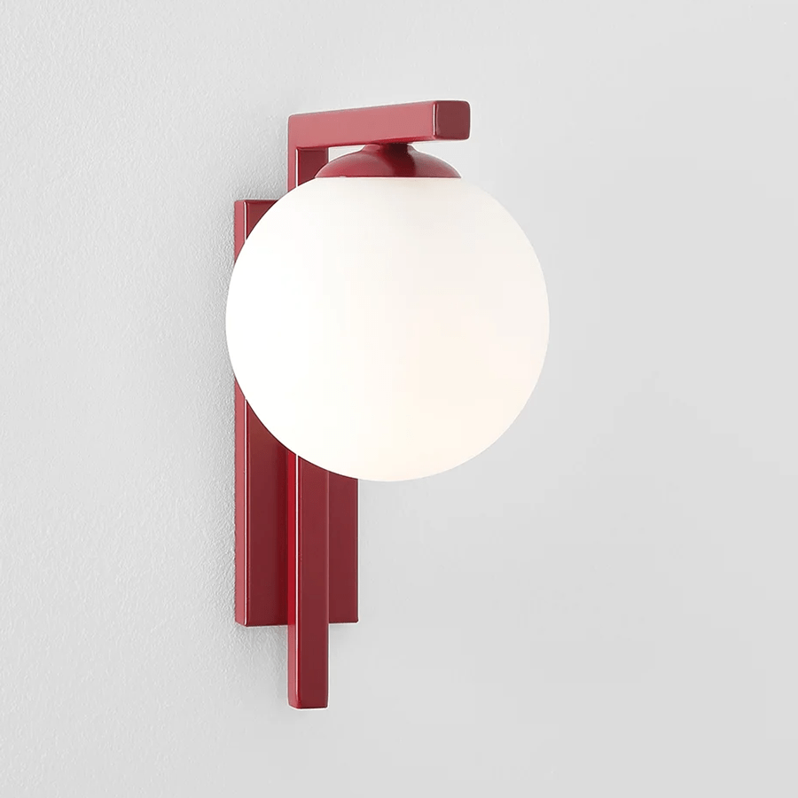 BATON GLOBE WALL LIGHT RED WINE - DYKE & DEAN