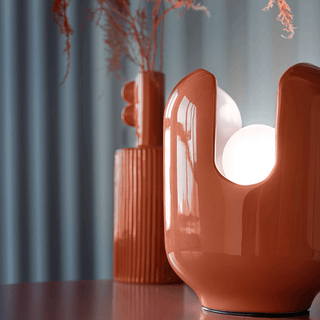 BATUCADA FLOOR & TABLE LIGHT CERAMIC ORANGE - DYKE & DEAN