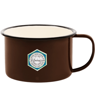 BROWN ENAMEL SOUP MUG - DYKE & DEAN