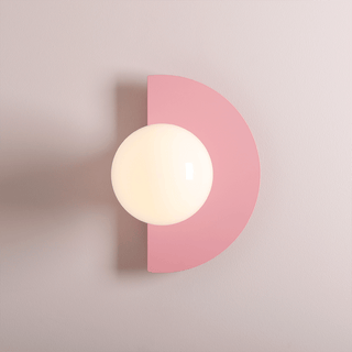 CANDY LOOP GLOBE WALL LIGHT PINK - DYKE & DEAN