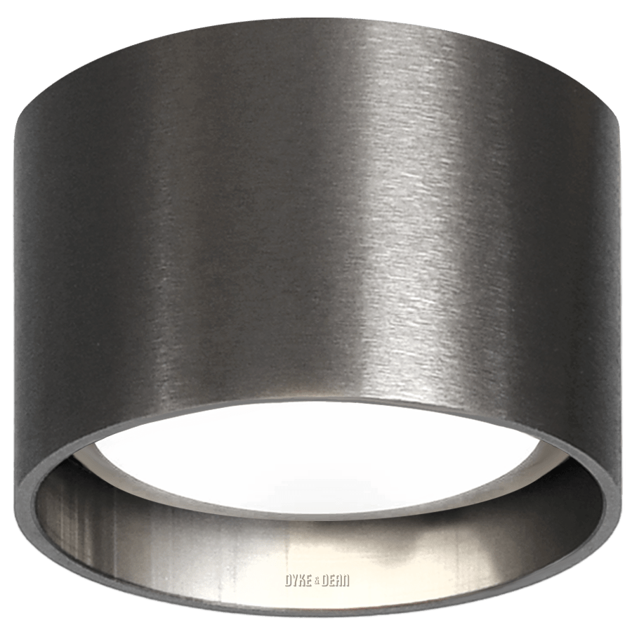 CEILING PUCK LIGHT GUN METAL - DYKE & DEAN