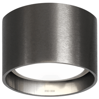 CEILING PUCK LIGHT GUN METAL - DYKE & DEAN