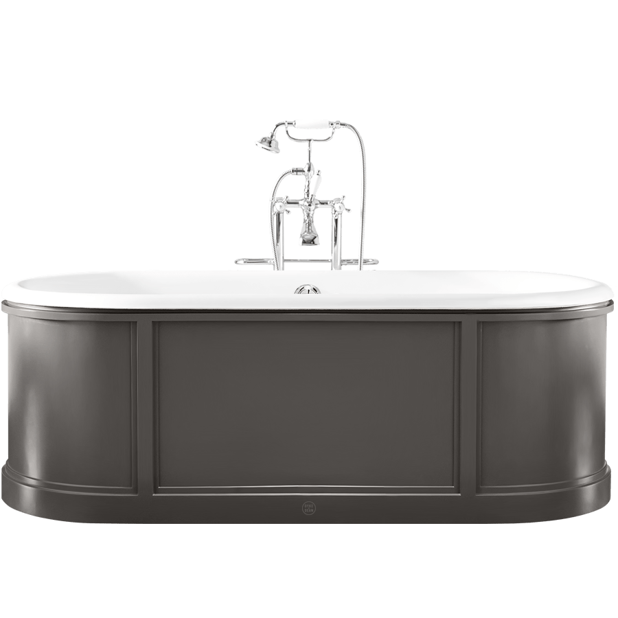 CHIC ROLL PANEL ENAMEL CAST IRON BATHTUB COLOUR - DYKE & DEAN