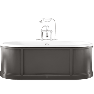 CHIC ROLL PANEL ENAMEL CAST IRON BATHTUB COLOUR - DYKE & DEAN