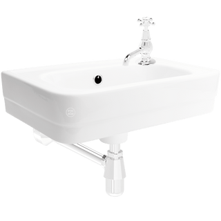 CLOAKROOM WALL HUNG CERAMIC SINK - DYKE & DEAN