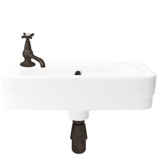 CLOAKROOM WALL HUNG CERAMIC SINK - DYKE & DEAN