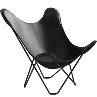 CUERO BUTTERFLY CHAIR BLACK FRAME - DYKE & DEAN