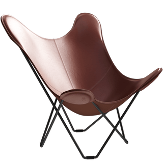 CUERO BUTTERFLY CHAIR BLACK FRAME - DYKE & DEAN