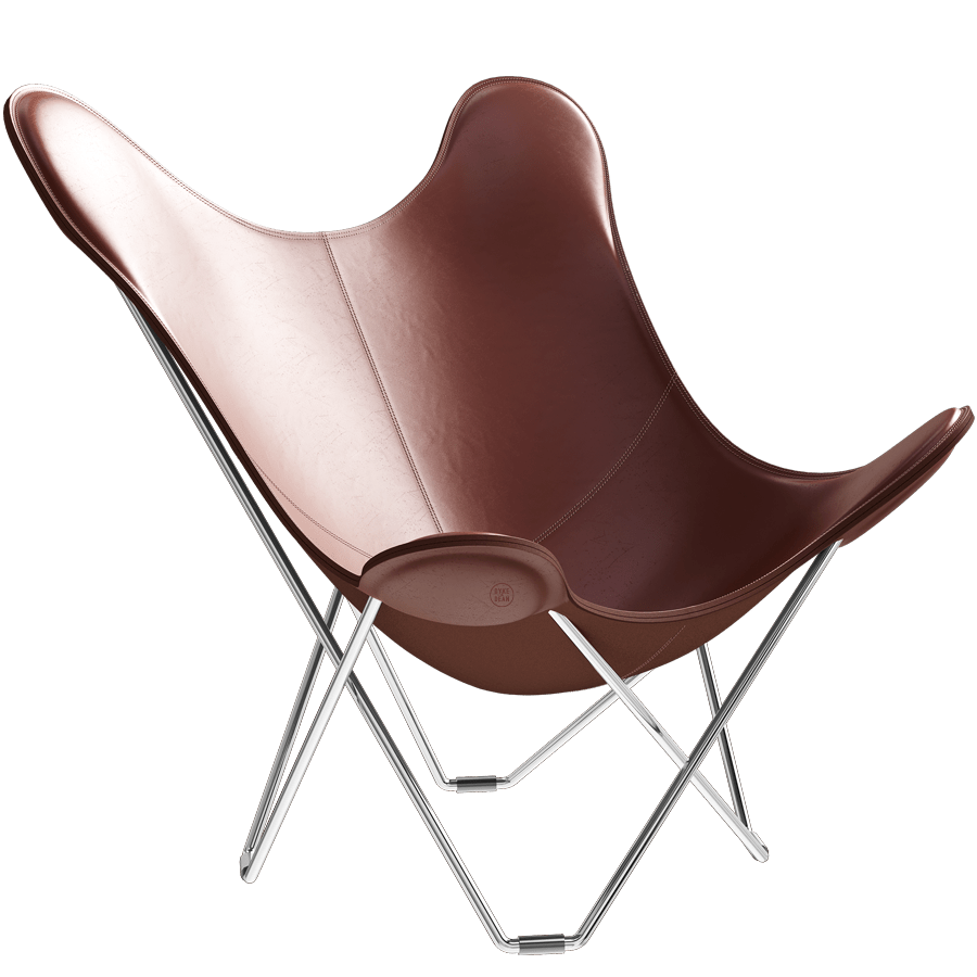 CUERO BUTTERFLY CHAIR CHROME FRAME - DYKE & DEAN