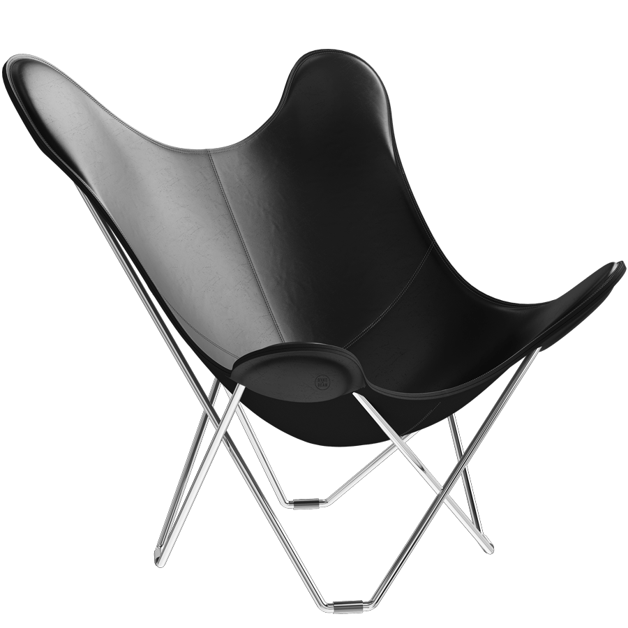 CUERO BUTTERFLY CHAIR CHROME FRAME - DYKE & DEAN