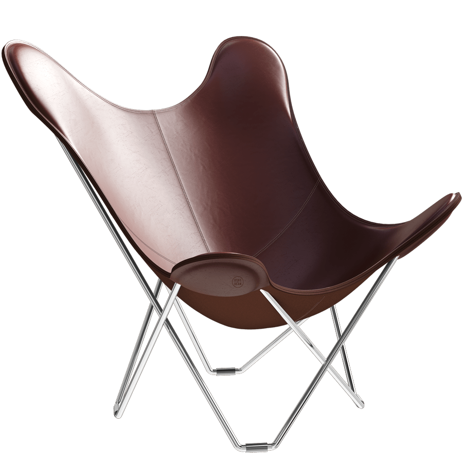 CUERO BUTTERFLY CHAIR CHROME FRAME - DYKE & DEAN