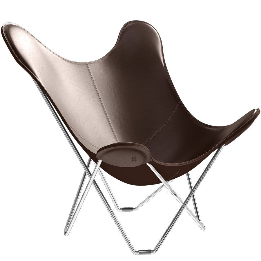 CUERO BUTTERFLY CHAIR CHROME FRAME - DYKE & DEAN