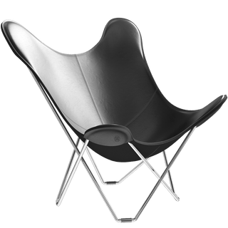 CUERO BUTTERFLY CHAIR CHROME FRAME - DYKE & DEAN