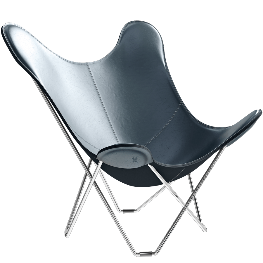 CUERO BUTTERFLY CHAIR CHROME FRAME - DYKE & DEAN