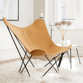 CUERO BUTTERFLY CHAIR CHROME FRAME - DYKE & DEAN