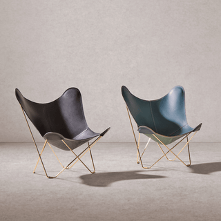 CUERO BUTTERFLY CHAIR GOLD FRAME - DYKE & DEAN