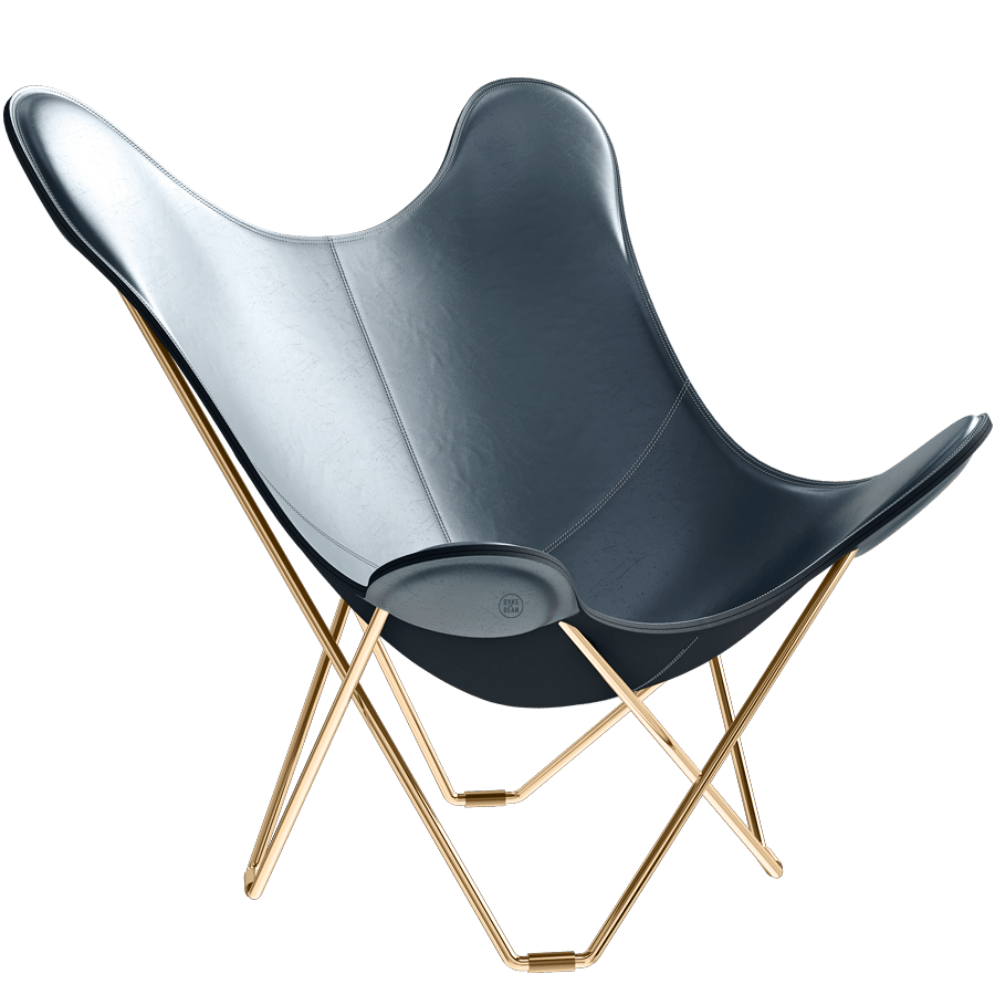 CUERO BUTTERFLY CHAIR GOLD FRAME - DYKE & DEAN