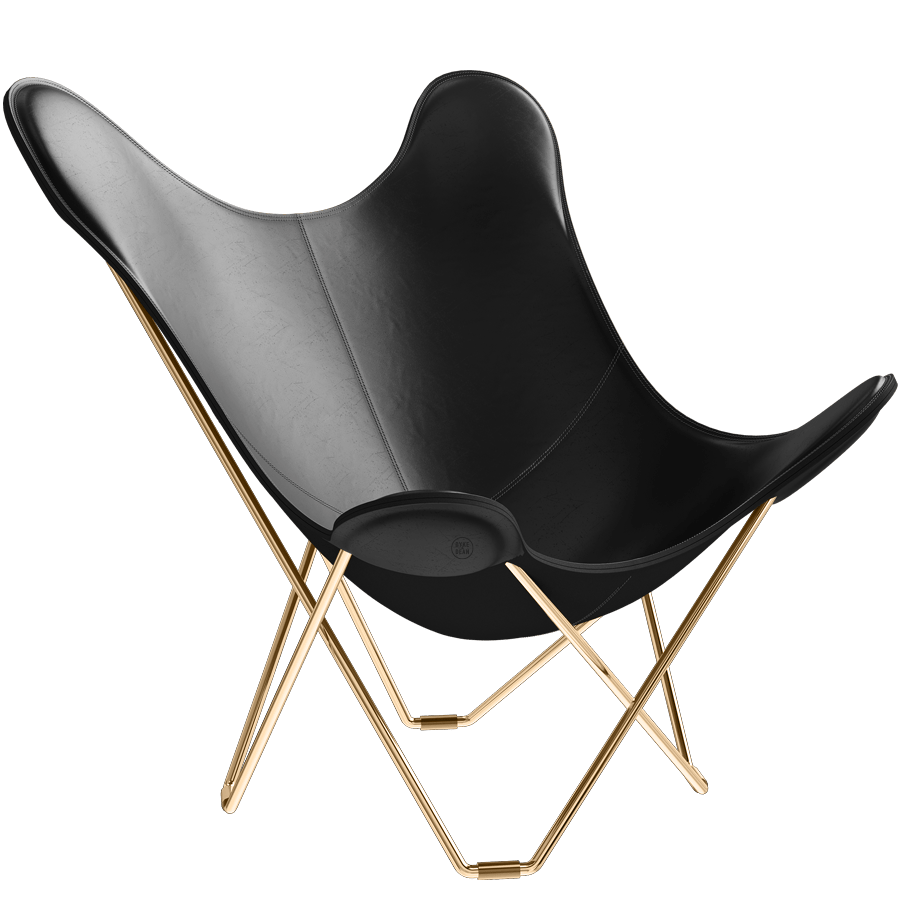 CUERO BUTTERFLY CHAIR GOLD FRAME - DYKE & DEAN