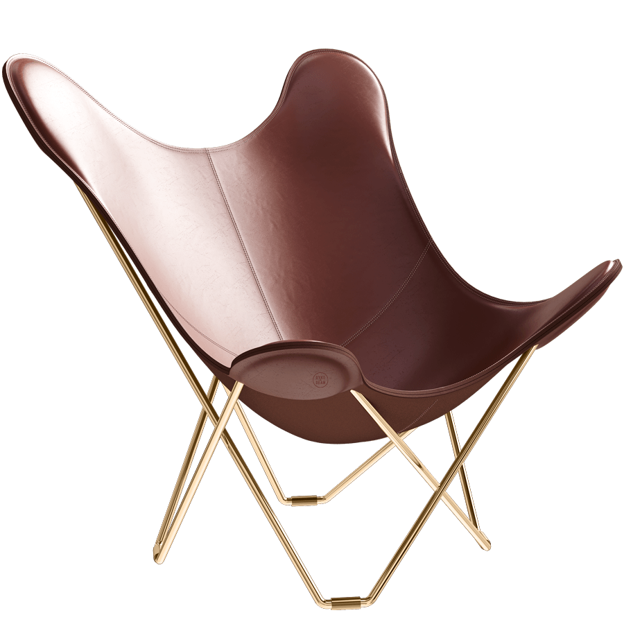 CUERO BUTTERFLY CHAIR GOLD FRAME - DYKE & DEAN