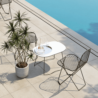 CUERO CACTUS OUTDOOR DINING CHAIR BLACK - DYKE & DEAN