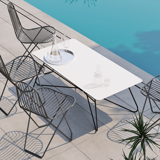 CUERO CACTUS OUTDOOR DINING CHAIR BLACK - DYKE & DEAN