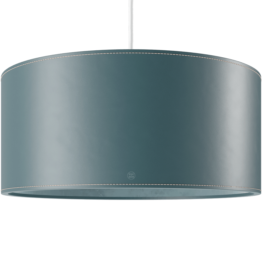 CUERO DRUM LEATHER PENDANT LIGHT BLUE - DYKE & DEAN