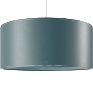 CUERO DRUM LEATHER PENDANT LIGHT BLUE - DYKE & DEAN