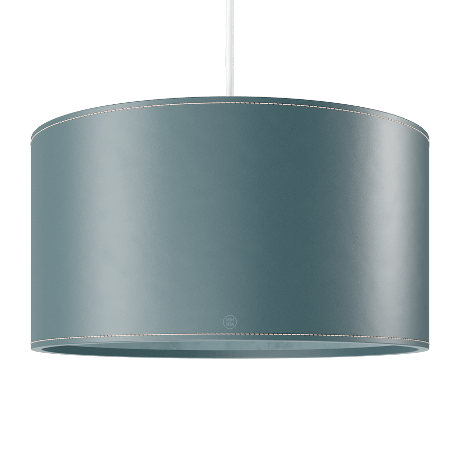 CUERO DRUM LEATHER PENDANT LIGHT BLUE - DYKE & DEAN