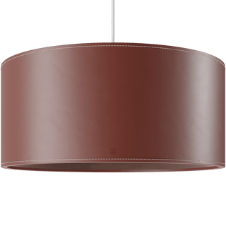 CUERO DRUM LEATHER PENDANT LIGHT OAK - DYKE & DEAN