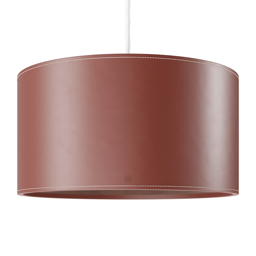 CUERO DRUM LEATHER PENDANT LIGHT OAK - DYKE & DEAN