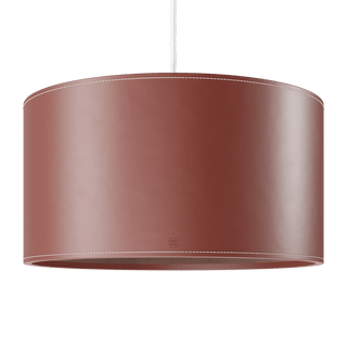 CUERO DRUM LEATHER PENDANT LIGHT OAK - DYKE & DEAN