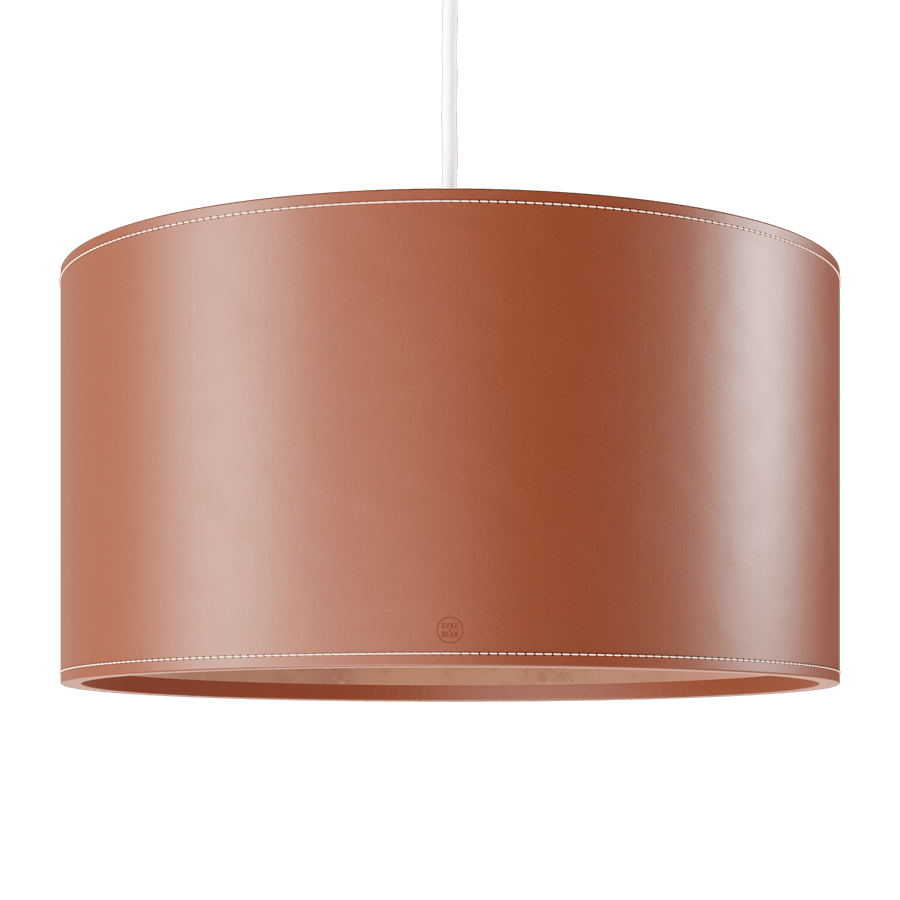 CUERO DRUM LEATHER PENDANT LIGHT POLO - DYKE & DEAN