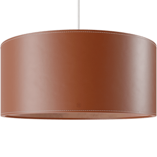 CUERO DRUM LEATHER PENDANT LIGHT POLO - DYKE & DEAN